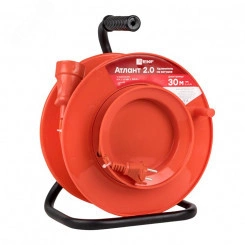 Удлинитель на катушке ''Атлант 2.0'' 1 гнездо 50м без заземления ПВС 2*1 10А/2,2кВт PROxima