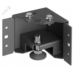 Уголок цоколя h=100мм регулируемый по высоте черный (4шт/компл) РФ by ZPAS