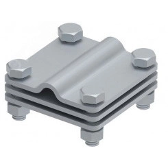 Соединитель крестовой 65х65 для параллельного, крестового и Т-образного соединения прутка диаметром 6-10 мм/полосы до 40 мм. С разделительной пластиной. Монтаж с помощью 4 винтов с шестигранной головкой M8 x 25 и 4 шестигранных гаек M8. Материал Соединитель крестовой 65х65 для параллельного, крестового и Т-образного соединения прутка диаметром 6-10 мм/полосы до 40 мм. С разделительной пластиной. Монтаж с помощью 4 винтов с шестигранной головкой M8 x 25 и 4 шестигранных гаек M8. Материал