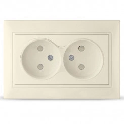 Севиль Розетка двойная без заземления с защитной шторкой слоновая кость (ivory) Севиль Розетка двойная без заземления с защитной шторкой слоновая кость (ivory)