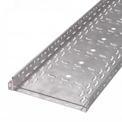 Лоток перфорированный Стандарт INOX (AISI 409) 400х50х3000 (1,0 мм) (6 м/уп)