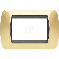 Накладка на 3 модуля Натуральное Золото Накладка на 3 модуля Натуральное Золото