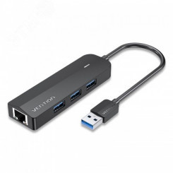 Хаб USB 3.0 M на 3 порта OTG USB 3.0, RJ45