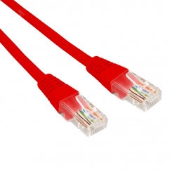 Патч-корд U/UTP, CAT 5e, RJ45-RJ45, 26AWG, LSZH, красный, 1,5м,