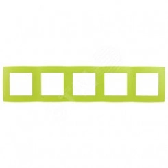 Рамка на 5 постов, Эра12, лайм, 12-5005-26