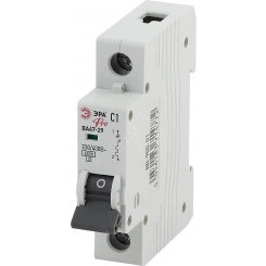 Выключатель автоматический PRO NO-900-05 ВА47-29 1P 3А кривая C 4,5кА ЭРА Выключатель автоматический PRO NO-900-05 ВА47-29 1P 3А кривая C 4,5кА ЭРА