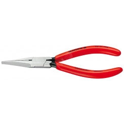 Плоскогубцы для регулировки реле прямые широкие плоские губки без насечки 34 мм L-135 мм чёрные обливные рукоятки Плоскогубцы для регулировки реле прямые широкие плоские губки без насечки 34 мм L-135 мм чёрные обливные рукоятки