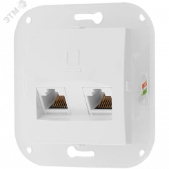 Беларусь Розетка двухместная узел компьютерная в рамку