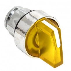 Механизм переключателя исполнительный ХB4 желтый на 3 положения с фиксацией с подсветкой с короткой ручкой PROxima Механизм переключателя исполнительный ХB4 желтый на 3 положения с фиксацией с подсветкой с короткой ручкой PROxima