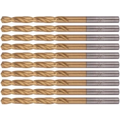 Сверла HSS по металлу, титановое покрытие 4.2 мм (10 шт) Сверла HSS по металлу, титановое покрытие 4.2 мм (10 шт)