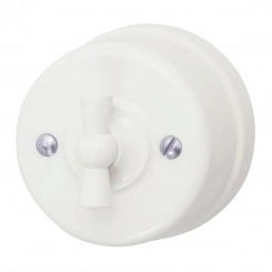 Выключатель 1кл., пластик, цвет Слоновая кость Выключатель 1кл., пластик, цвет Слоновая кость