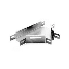 Угловой соединитель Т-образный к лотку 100х80, толщина 1,0 мм, Сендзимир цинк