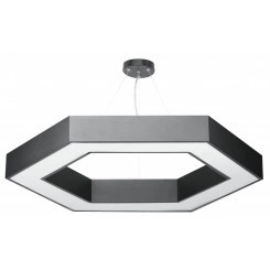 Светильник LED Geometria Hexagon SPO-123-B-40K-045 45Вт 4000K 2500Лм IP40 600*80 черный подвесной драйвер внутри Светильник LED Geometria Hexagon SPO-123-B-40K-045 45Вт 4000K 2500Лм IP40 600*80 черный подвесной драйвер внутри
