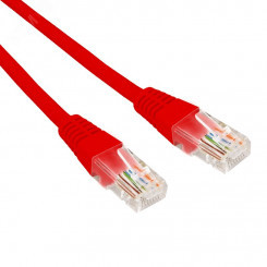 Патч-корд U/UTP CAT 6, RJ45-RJ45, 26AWG, LSZH, красный, 0.3м,