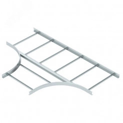 Т-образная секция лестничного лотка 60х600 мм R=500 мм Т-образная секция лестничного лотка 60х600 мм R=500 мм