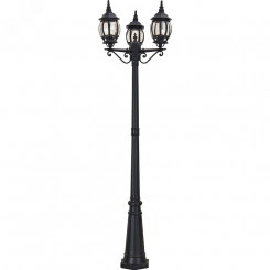 Светильник НТУ-3х100w столб Е27 IP44 черный