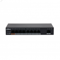 Коммутатор неуправляемый 9 портов RJ45 10 100 Мб/с PoE 96Вт