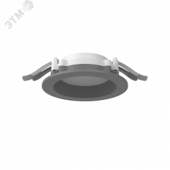 Светильник светодиодный DL-01 Pro 100 мм 13 Вт 3000 К CRI90 120х49 мм IP65/40 RAL7045 серый муар с рассеивателем опал