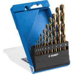 Набор сверл по металлу, 10шт(1-10мм), сталь Р6М5К5, класс А, кобальт Набор сверл по металлу, 10шт(1-10мм), сталь Р6М5К5, класс А, кобальт