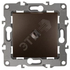 Розетка TV одиночная, Эра12, бронза, 12-3101-13 Розетка TV одиночная, Эра12, бронза, 12-3101-13