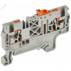 Колодка клеммная CP-DT измерит. нож. разм. 2,5мм2 серая IEK