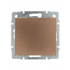 Розетка RAIN с заземлением с крышкой керамика бронза матовая механизм Розетка RAIN с заземлением с крышкой керамика бронза матовая механизм