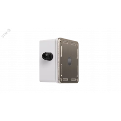 Индустриальный корпус настенной розетки, 1 порт, под модули-вставки, IP67, металлик Индустриальный корпус настенной розетки, 1 порт, под модули-вставки, IP67, металлик