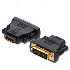 Адаптер переходник DVI 24 1M на HDMI 19F, контакты позолоченные