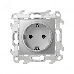 Розетка без заземления 2Р 16A 250В~ цвета алюминий S24 Harmonie Розетка без заземления 2Р 16A 250В~ цвета алюминий S24 Harmonie