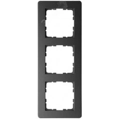 Рамка G-Flex 3-постовая, цвет черный матовый (soft touch) Рамка G-Flex 3-постовая, цвет черный матовый (soft touch)