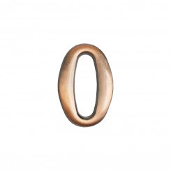 Цифра дверная АЛЛЮР 0 на клеевой основе медь Цифра дверная АЛЛЮР 0 на клеевой основе медь