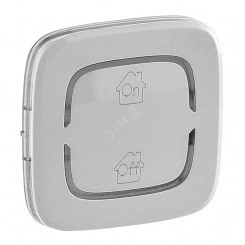 Valena ALLURE MyHome Лицевая панель для механизмов BUS/SCS С символом GEN-On-Off 2 модуля Алюминий Valena ALLURE MyHome Лицевая панель для механизмов BUS/SCS С символом GEN-On-Off 2 модуля Алюминий