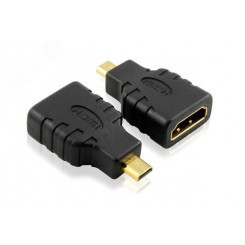 Адаптер-переходник Micro HDMI 19M AM на 19F, золотые разъемы