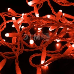 Гирлянда Нить 10 м, с эффектом мерцания, белый ПВХ, 230В, Красный Гирлянда Нить 10 м, с эффектом мерцания, белый ПВХ, 230В, Красный