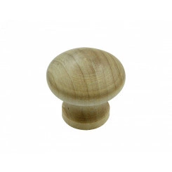 Ручка мебельная деревянная D40 кнопка (1 шт.)