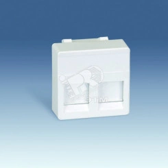 Адаптер на 2 RJ45(12) 75528- 75540- 75541- 75544-39 широкий шторки S27 слоновая кость Адаптер на 2 RJ45(12) 75528- 75540- 75541- 75544-39 широкий шторки S27 слоновая кость