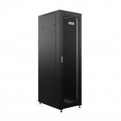 Шкаф напольный универсальный серверный R 47U 800х800мм, 4 профиля 19, двери перфорированная и сплошная металл, боковые стенки съемные, регулируемые опоры, разобранный, черный RAL 9005 Шкаф напольный универсальный серверный R 47U 800х800мм, 4 профиля 19, двери перфорированная и сплошная металл, боковые стенки съемные, регулируемые опоры, разобранный, черный RAL 9005