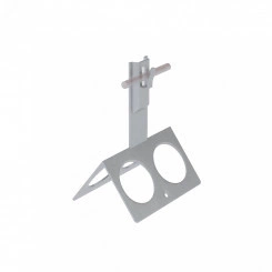 Коньковый держатель зажимной с широким основанием для прутка D 5-8 мм H100 мм CU Коньковый держатель зажимной с широким основанием для прутка D 5-8 мм H100 мм CU