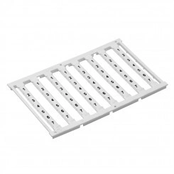 Маркировка для клемм. ширина 5 мм. узкая. для клемм Push-in. белая. от 25 до 36. горизонтальная ориентация.