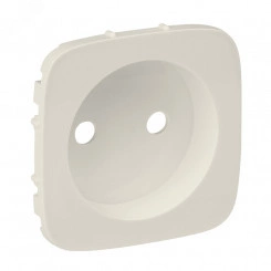 Valena ALLURE  Лицевая панель силовой розетки 2К  Слоновая кость