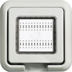 Крышка влагозащитная IP55 Idrobox серый RAL7035 2 модуля Крышка влагозащитная IP55 Idrobox серый RAL7035 2 модуля