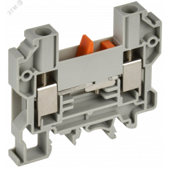 Колодка клеммная CTS-DT измерит. ун. монтаж 10мм2 серая IEK