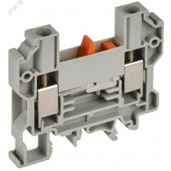 Колодка клеммная CTS-DT измерит. ун. монтаж 10мм2 серая IEK
