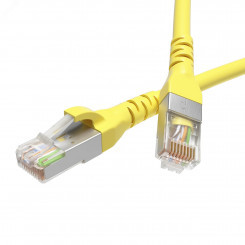 Патч-корд экранированный CAT5E F/UTP 4х2 LSZH желтый 10м