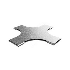 Крышка к разветвителю крестообразному плавному к лотку 400, толщина 0,7 мм, Сендзимир цинк Крышка к разветвителю крестообразному плавному к лотку 400, толщина 0,7 мм, Сендзимир цинк