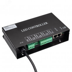 Контроллер HX-SPI-DMX-SL-4P (4096 pix, 220V, TCP/IP, add, ArtNet) (, IP20 Металл, 2 года)