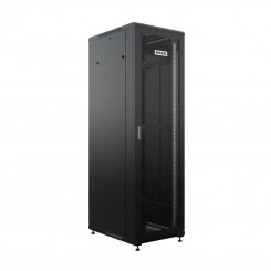 Шкаф напольный универсальный серверный R 42U 800х800мм, 4 профиля 19, двери перфорированная и перфорированная, боковые стенки съемные, регулируемые опоры, разобранный, черный RAL 9005 Шкаф напольный универсальный серверный R 42U 800х800мм, 4 профиля 19, двери перфорированная и перфорированная, боковые стенки съемные, регулируемые опоры, разобранный, черный RAL 9005