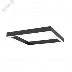 Светильник светодиодный ДСО-40Вт 3000К X-Line квадрат рассеиватель опал, черный