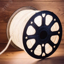 LED Лента уличная 220В, 6.5x15мм, IP67, SMD 3014, 240 LED/м, Теплый белый, 100м LED Лента уличная 220В, 6.5x15мм, IP67, SMD 3014, 240 LED/м, Теплый белый, 100м