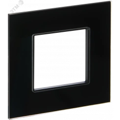 SKANDY Рамка 1-местная SK-F21Bl стекло черный IEK SKANDY Рамка 1-местная SK-F21Bl стекло черный IEK